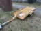 SINGLE AXLE LAWN MOWER TRAILER, 42'' X 8', 2'' BALL, SELLS WITH WEIGHT SLIP, APPROX. 300 LBS