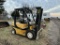 2012 YALE 6000LB PNEUMATIC TIRE FORKLIFT, 3-STAGE MAST, SIDE SHIFT, 42'' FORKS, NON-RUNNING, NO SPAR