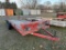 ASSEMBLED TANDEM AXLE EQUIPMENT TRAILER, 78'' X 19', 5000LB WINCH, NO BATTERY, STAND UP RAMPS, ELECT