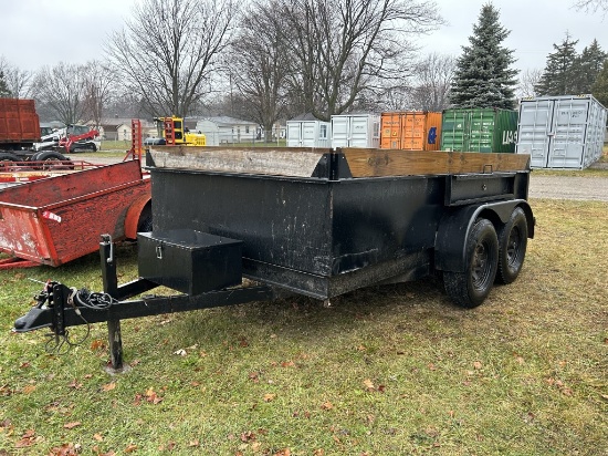 1999 EZ DUMPER TANDEM AXLE DUMP TRAILER, 80'' X 12', ELECTRIC BRAKES, 2-5/16'' BALL, VIN: 1E9DS1227X
