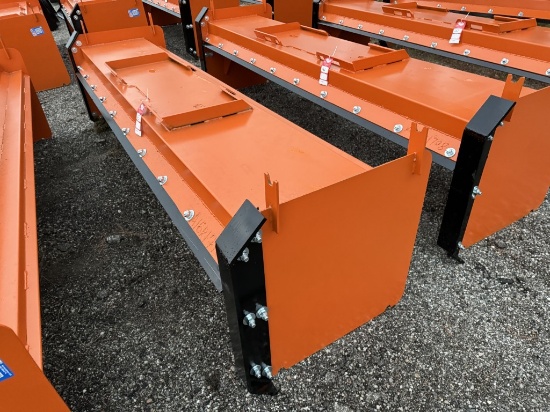 SNOW PUSHER BLADE, SKID STEER MOUNT, 10'