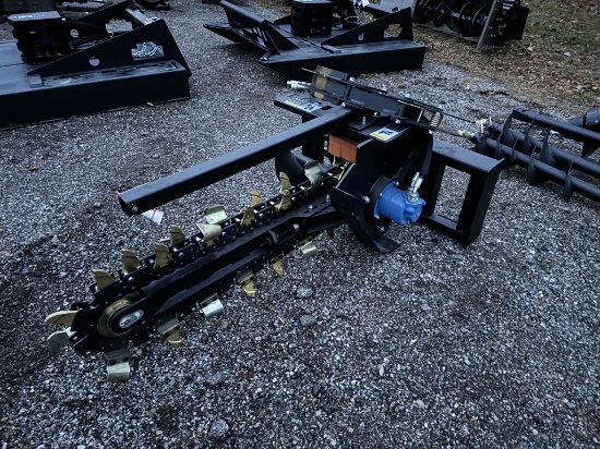 NEW 2023 GREATBEAR SKID STEER TRENCHER ATTACHMENT, 4' BAR