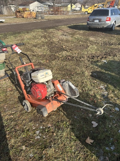 DIAMOND CORE CUT CLI300 WALK BEHIND CONCRETE SAW, HONDA GAS ENGINE