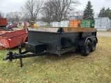 1999 EZ DUMPER TANDEM AXLE DUMP TRAILER, 80'' X 12', ELECTRIC BRAKES, 2-5/16'' BALL, VIN: 1E9DS1227X