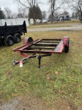 ASSEMBLED SINGLE AXLE FRAME TRAILER, 1-7/8'' BALL, SELLS WITH WEIGHT SLIP, 740 LBS