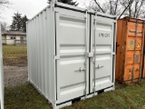 NEW 2023 CONTAINER, 87-1/2'' WIDE X 107-1/2'' LONG X 97'' TALL, REAR SWING DOORS, SIDE DOOR WITH LOC