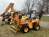 1995 CASE 560 TRENCHER WITH D125 BACKHOE ATTACHMENT, 4X4, 4-WHEEL STEER, 72'' BAR, OROPS, PUSH BLADE