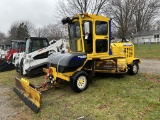 2016 SUPERIOR BROOM DT80-J SWEEPER, 90'' PUSH BLADE, 102'' BROOM, CAB, 74-HP JOHN DEERE DIESEL ENGIN