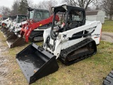 2018 BOBCAT T5500 RUBBER TRACK SKID STEER, OROPS, AUX. HYDRAULICS, 61-HP DIESEL, 12'' TRACKS, 66'' B