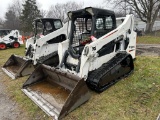2015 BOBCAT T590 RUBBER TRACK SKID STEER, OROPS, AUX. HYDRAULICS, 66-HP DIESEL, 66'' BUCKET, 2737 HO