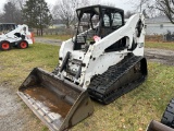 2002 BOBCAT T300 RUBBER TIRE SKID STEER, AUX HYDRAULICS, OROPS, 78'' BUCKET, OCCASIONAL NOISE COMING