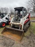 TAKEUCHI TL140 RUBBER TRACK SKID STEER, OROPS, AUX. HYDRAULICS, 12'' BUCKET, 18'' TRACKS, 5960 HOURS
