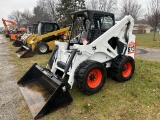 BOBCAT 873 RUBBER TIRE SKID STEER, TURBO, OROPS, AUX. HYDRAULICS, 72'' BUCKET, 12-16.5 TIRES, 6107 H
