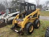 2000 CAT 236 RUBBER TIRE SKID STEER, AUX. HYDRAULICS, 12-16.5 TIRES, OROPS, 4965 HOURS SHOWING, S/N: