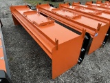 SNOW PUSHER BLADE, SKID STEER MOUNT, 10'