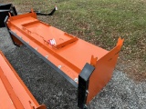 SNOW PUSHER, SKID STEER MOUNT, 8'