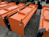 SNOW PUSHER, SKID STEER MOUNT, 8'