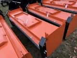 SNOW PUSHER, SKID STEER MOUNT, 8'