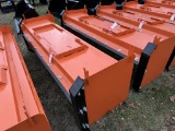 SNOW PUSHER, SKID STEER MOUNT, 8'
