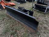 TMG INDUSTRIAL PLOW, 7', HYDRAULIC ANGLE, SKID STEER QUICK ATTACH,