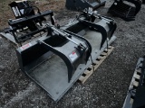 NEW STOUT 84-FB DCE GRAPPLE BUCKET, 84'', SKID STEER MOUNT