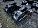 NEW STOUT 72-3B ROCK GRAPPLE, 72'', SKID STEER MOUNT