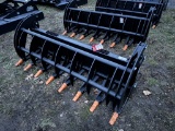 NEW 2023 GREATBEAR SKID STEER HEAVY DUTY BRUSH GRAPPLE, 78''