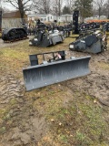 WKIK-WX PLOW BLADE, 72'', SKID STEER MOUNT, HYDRAULIC ANGLE