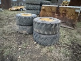 CATERPILLAR 12-16.5 TIRES AND RIMS [4]