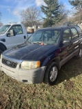 2002 FORD ESCAPE 4-DOOR SUV, 24 VALVE, V6 GAS ENGINE, AUTO TRANS, 4X4, LEATHER, AM/FM-CASS-CD, PW, P