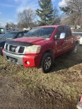 2007 NISSAN TITAN TRUCK, 5.6L V8 GAS ENGINE, AUTO TRANS, 4X4, 4-DOOR, PW, PL, PM, 69'' BED, LEATHER 