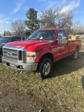 2010 FORD F250 REGULAR CAB PICKUP, LONG BOX, 6.4L DIESEL ENGINE, AUTO TRANS, 4X4, CLOTH, PW, PL, PM,
