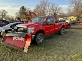 2016 FORD F250 REGULAR CAB PICKUP TRUCK, 6.2L GAS ENGINE, AUTO TRANS, 4X4, PW, PL, PM, LONG BOX, WIT