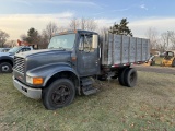 1990 IH 4000 SINGLE AXLE LANDSCAPE DUMP TRUCK, 7.3L DIESEL ENGINE, AUTO TRANS, 104,868 MILES SHOWING
