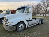 2012 FREIGHTLINER COLUMBIA GLIDER TANDEM AXLE DAY CAB SEMI TRUCK, CUMMINS REMANUFACTURED ISM DIESEL 