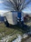 NEWTON CROUCH FERTILIZER SPREADER WITH CONTROLS, HYDRAULIC BELT & SPINNERS, 5-TON, S/N: 9-08-9085