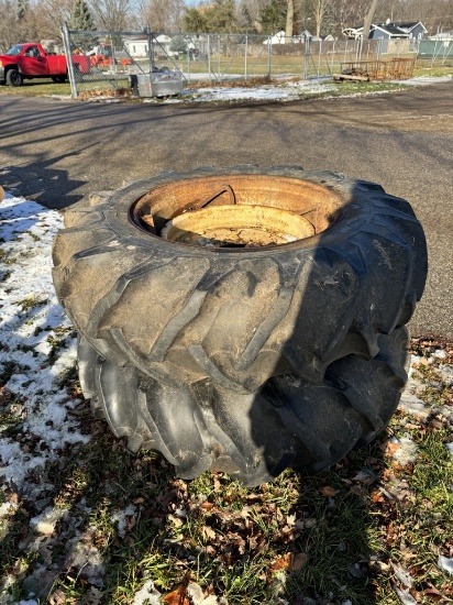SPIN OUT RIMS & TIRES, 13/6-26 (2)