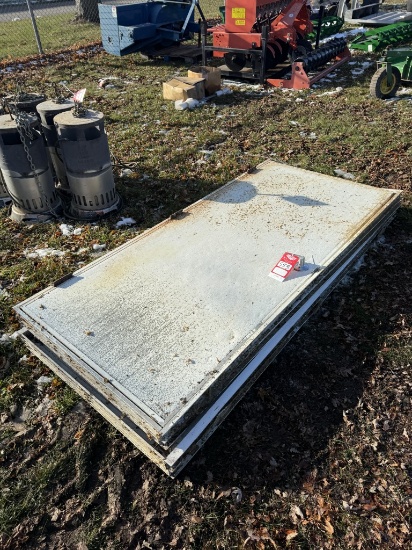 ALUMINUM ENTRY DOORS [2], 82'' TALL X 37-1/2'' WIDE