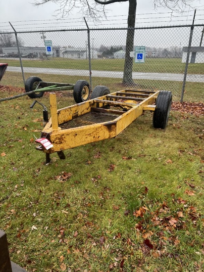 SINGLE AXLE TRAILER FRAME, PINTLE HITCH