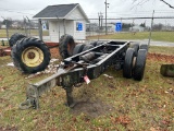 HEAVY DUTY TRAILER FRAME, HENDRICKSON SUSPENSION, PINTLE HITCH, TANDEM AXLE