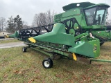 JOHN DEERE 925 PLATFORM GRAIN HEAD, POLY SNOUTS, S/N: H00925F673267, CART NOT INCLUDED