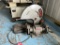 RYOBI CHOP SAW, WISSOTA BENCH GRINDER, CABLE CUTTER