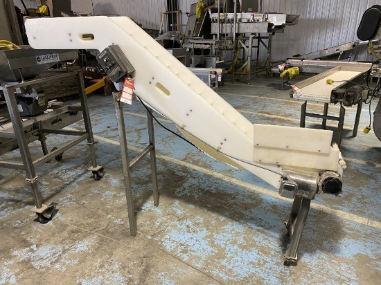 LAKEWOOD FLIGHTED GOOSENECK CONVEYOR