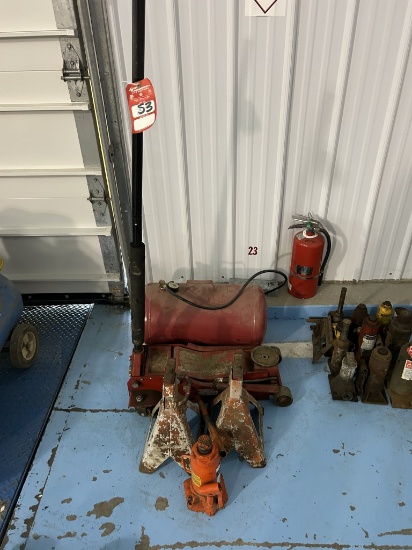 FLOOR JACK, BOTTLE JACK, JACK STANDS, AIR TANK