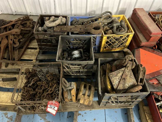 PULLEYS, CHAINS, CLEVISES