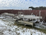 LAKEWOOD CONVEYOR, 13' BELT IS OFF, NO MOTOR, AND 6' X 4'' CONVEYOR, AND [2] ADDITIONAL CONVEYORS
