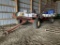 HAY WAGON WITH REAR RACK, DEMCO RUNNING GEAR, 18' X 8'