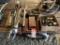 ASSORTED PIPE FITTINGS, TORCH ATTACHMENT, BRACKETS & MORE