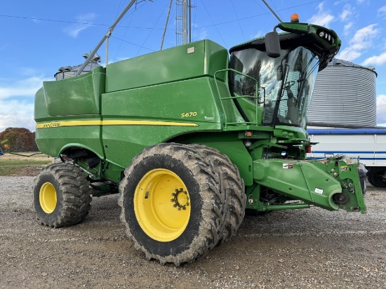 2012 JOHN DEERE S670 COMBINE