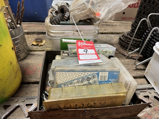 ASSORTED HARDWARE, BEARINGS, SPRINGS, COTTER PINS & MORE